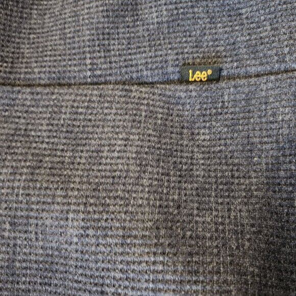 Lee Premium Henley Sweater Men's Size XL Blue Sherpa Lined Button Front Pocket - Picture 11 of 11